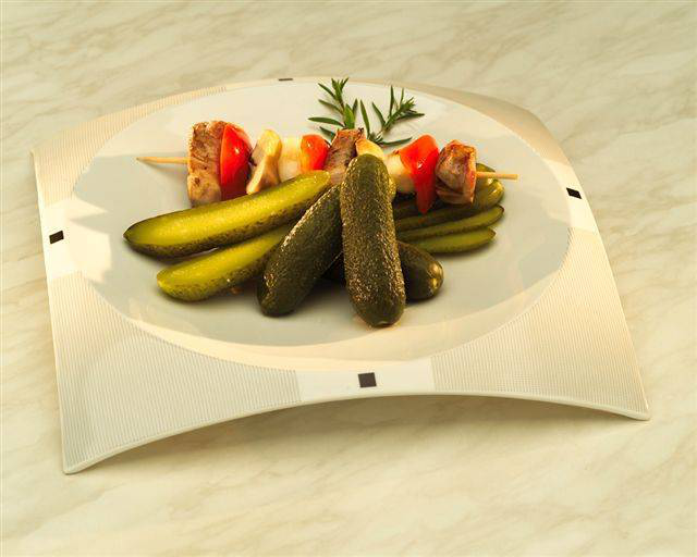 Recipes - Pickled Cucumber with Dill and Cream, with Meat Roasted on the Spit -